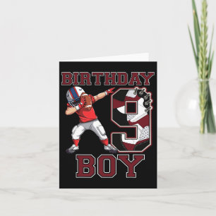 Football Boy Dabbing 9. Geburtstag Liebe Sneakers Karte