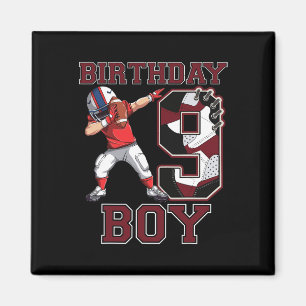 Football Boy Dabbing 9. Geburtstag Liebe Sneakers  Magnet