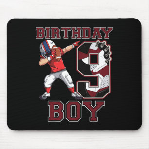 Football Boy Dabbing 9. Geburtstag Liebe Sneakers Mousepad