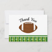 Football Boy Geburtstagsparty Dankeskarte (Vorderseite)