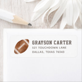 Football Boy Geburtstagsparty Rücksendeadresse