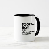 Football Boy Wörterbuch Definition Funny Tasse (VorderseiteRechts)