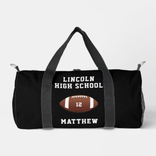 Football Boys School Team Name Nummer Sport Duffle Bag