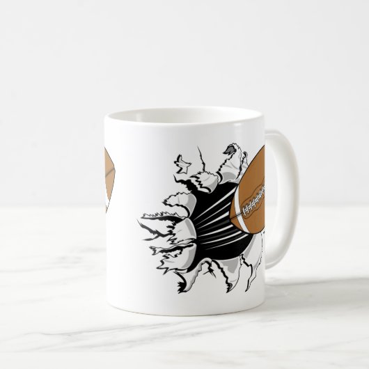 Football Breakfast Kaffeetasse (VorderseiteRechts)