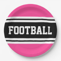FOOTBALL Bright Pink Schwarz-weiß Racing Streifen