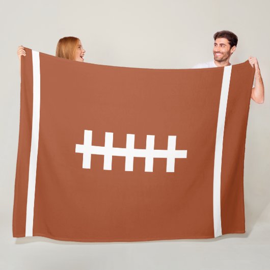 Football Brown Blanket Fleecedecke (Beispiel)