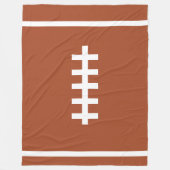 Football Brown Blanket Fleecedecke (Vorderseite)