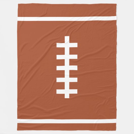 Football Brown Blanket Fleecedecke (Vorderseite)