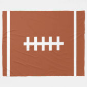 Football Brown Blanket Fleecedecke (Vorderseite (Horizontal))
