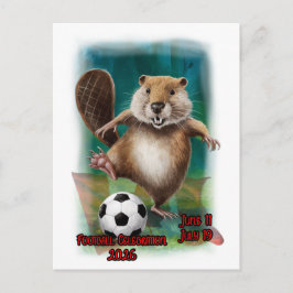 Football Celebration 2026 in Canada on a Feiertagspostkarte