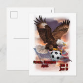 Football Celebration 2026 on a Feiertagspostkarte (Vorne/Hinten)