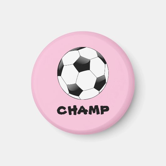Football Champ Abzeichen Magnet (Vorne)