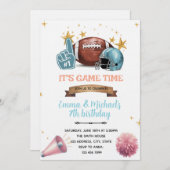 Football Cheerleading Joint party Invitation Einladung (Vorne/Hinten)