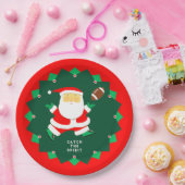 Football Christmas Holiday Party Pappteller (Party)