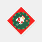 Football Christmas Holiday Party Serviette (Ecke)