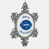  #football Christmas tree decoration   Schneeflocken Zinn-Ornament (Links)
