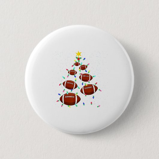 Football Christmas Tree Light Xmas Football Boys G Button (Vorderseite)