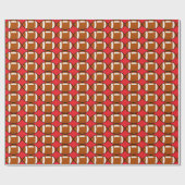 FOOTBALL CHRISTMAS WRAPPING PAPER GESCHENKPAPIER (Flach)