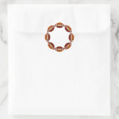 FOOTBALL CIRCLE DESIGN RUNDER AUFKLEBER (Tasche)