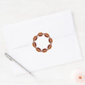 FOOTBALL CIRCLE DESIGN RUNDER AUFKLEBER (Umschlag)
