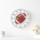 Football Clock Face with Numbers Große Wanduhr (Zuhause)