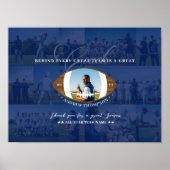 Football Coach Appreciation Collage Team Signature Poster (Vorne)