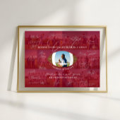 Football Coach Appreciation Collage Team Signature Poster