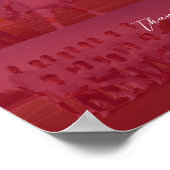 Football Coach Appreciation Collage Team Signature Poster (Ecke)