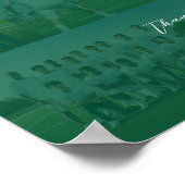 Football Coach Appreciation Collage Team Signature Poster (Ecke)