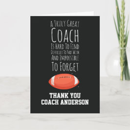 Football Coach Cards From The Team Best Ever  Karte