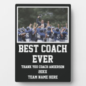 Football Coach Gifts From Team Player Photo Custom Fotoplatte (Vorderseite)
