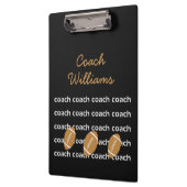 Football Coach Personalisiert Zwischenablage Klemmbrett (Links)