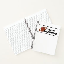 Football Coach Spiral Notebook