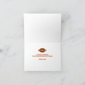 Football Coach Vielen Dank Dankeskarte (Innenseite)