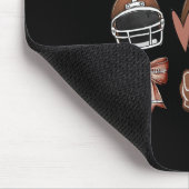 Football Coquette Bow Mama Game Day Mousepad (Ecke)