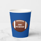 Football Custom Birthday Paper Cups Pappbecher (Vorderseite)