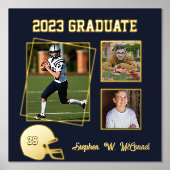 Football Custom Foto Abschluss Foil Prints Foliendrucke (Vorderseite)