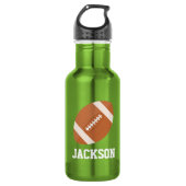 Football Custom Kids Edelstahlflasche (Vorderseite)