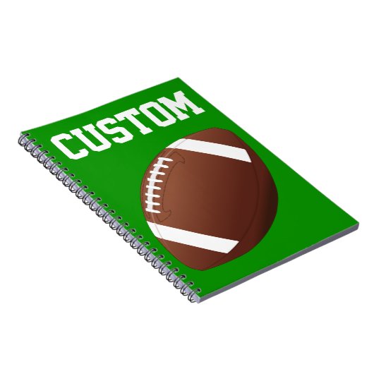 Football Custom Player oder Team Name Sports Notizblock (Rechte Seite)