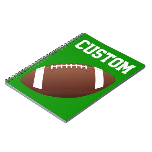 Football Custom Player oder Team Name Sports Notizblock (Linke Seite)