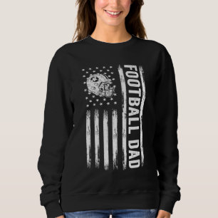 Football Dad American Flag Proud Dad of Ballers Fa Sweatshirt