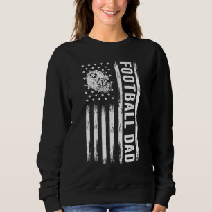 Football Dad American Flag Proud Dad of Ballers Fa Sweatshirt