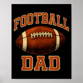 Football Dad American Football Poster
