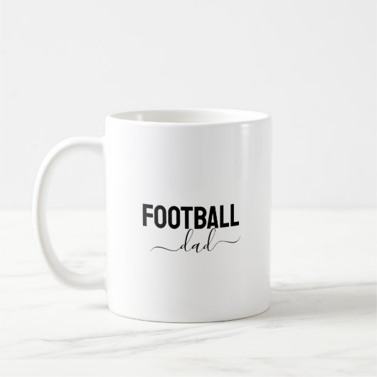 Football dad modern script kaffeetasse (Links)