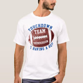 Football DADDY Baby Dusche T-Shirt (Vorderseite)