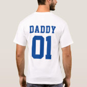 Football DADDY Baby Dusche T-Shirt (Rückseite)