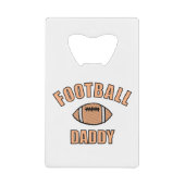 Football Daddy Zeichne und Text Geldbeutel Flaschenöffner (Vorderseite)