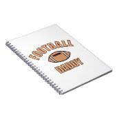 Football Daddy Zeichne und Text Notizblock (Rechte Seite)