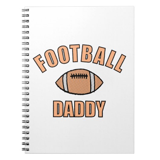 Football Daddy Zeichne und Text Notizblock (Vorderseite)