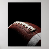 Football Dark Dramatic Laces Close Up Poster (Vorne)